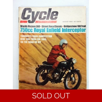 Cycle Magazine August 1968 - Excellent Condition